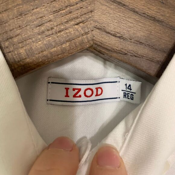 Izod White Oxford Button Down Size 14 NWT - Picture 2 of 7